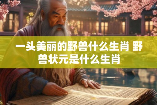 一头美丽的野兽什么生肖 野兽状元是什么生肖