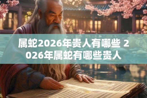 属蛇2026年贵人有哪些 2026年属蛇有哪些贵人