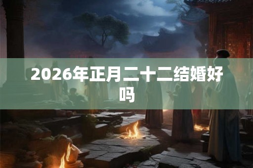 2026年正月二十二结婚好吗