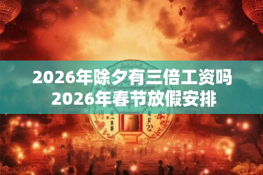 2026年除夕有三倍工资吗 2026年春节放假安排
