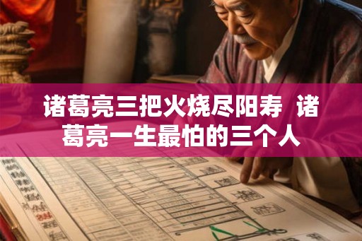 诸葛亮三把火烧尽阳寿  诸葛亮一生最怕的三个人