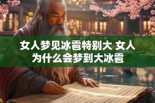 女人梦见冰雹特别大 女人为什么会梦到大冰雹