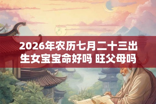 2026年农历七月二十三出生女宝宝命好吗 旺父母吗