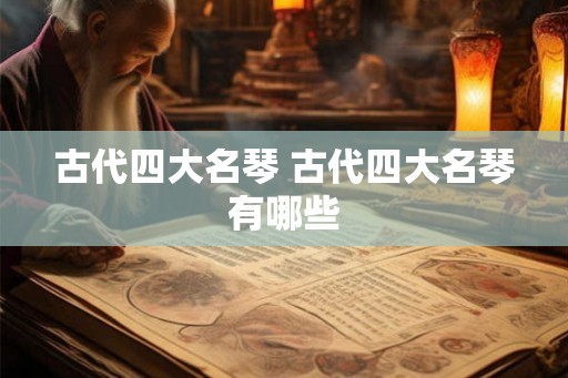 古代四大名琴 古代四大名琴有哪些
