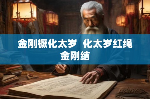 金刚橛化太岁  化太岁红绳金刚结