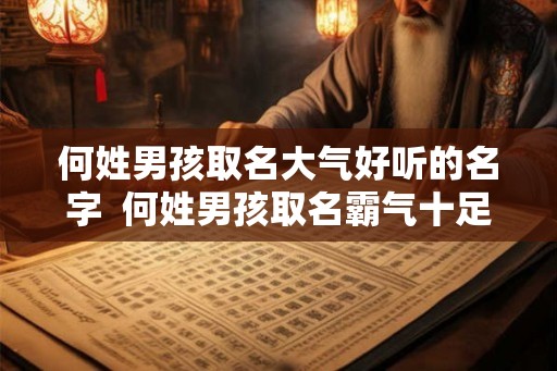 何姓男孩取名大气好听的名字  何姓男孩取名霸气十足三个字