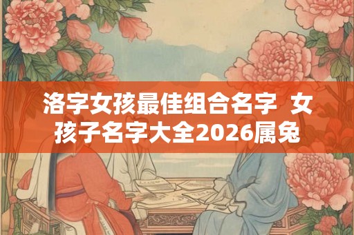 洛字女孩最佳组合名字  女孩子名字大全2026属兔