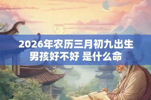 2026年农历三月初九出生男孩好不好 是什么命