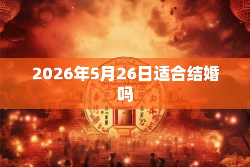 2026年5月26日适合结婚吗 2026年5月26日适合结婚吗