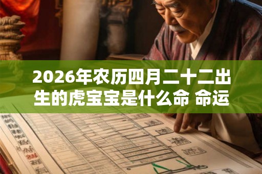 2026年农历四月二十二出生的虎宝宝是什么命 命运是好是坏