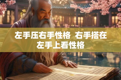 左手压右手性格 右手搭在左手上看性格 左手压右手性格 右手搭在左手上看性格