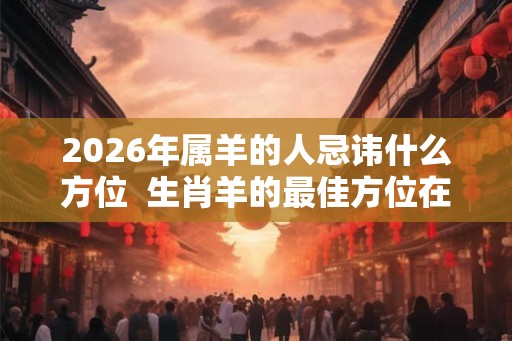 2026年属羊的人忌讳什么方位  生肖羊的最佳方位在哪