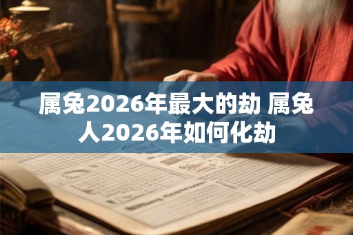 属兔2026年最大的劫 属兔人2026年如何化劫