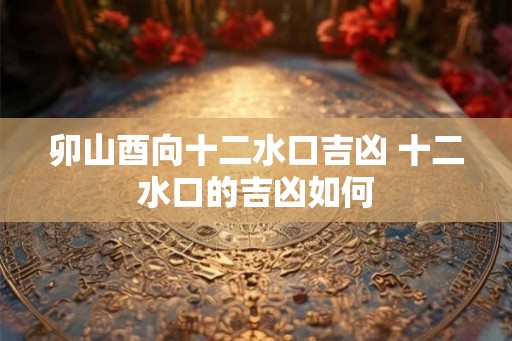 卯山酉向十二水口吉凶 十二水口的吉凶如何