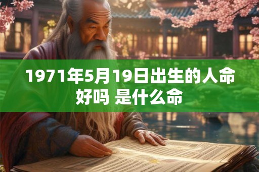 1971年5月19日出生的人命好吗 是什么命