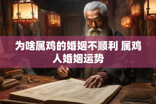 为啥属鸡的婚姻不顺利 属鸡人婚姻运势 为啥属鸡的婚姻不顺利 属鸡人婚姻运势
