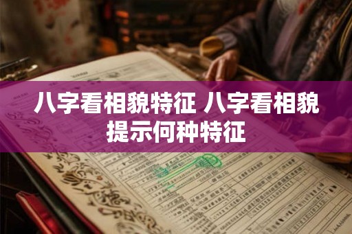 八字看相貌特征 八字看相貌提示何种特征
