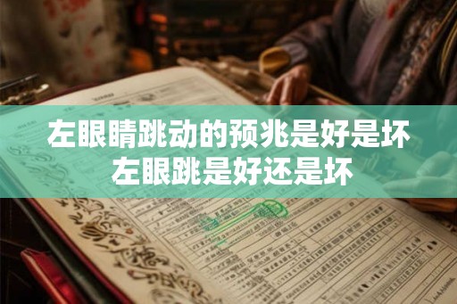 左眼睛跳动的预兆是好是坏 左眼跳是好还是坏 左眼睛跳动的预兆是好是坏 左眼跳是好还是坏