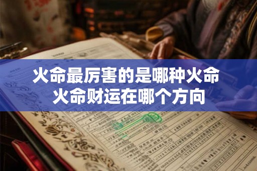 火命最厉害的是哪种火命 火命财运在哪个方向