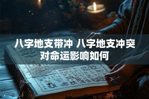 八字地支带冲 八字地支冲突对命运影响如何