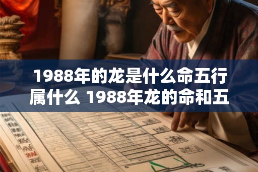 1988年的龙是什么命五行属什么 1988年龙的命和五行是什么