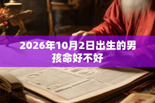 2026年10月2日出生的男孩命好不好 2026年10月2日出生的男孩命好不好