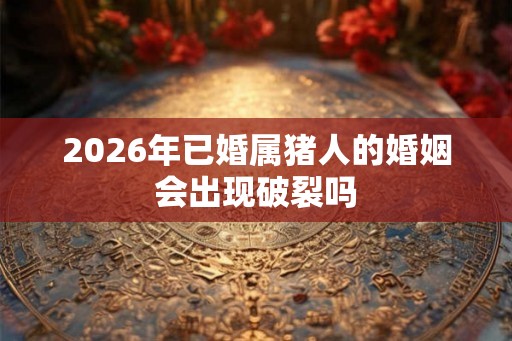 2026年已婚属猪人的婚姻会出现破裂吗 2026年已婚属猪人的婚姻会出现破裂吗