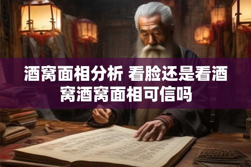 酒窝面相分析 看脸还是看酒窝酒窝面相可信吗