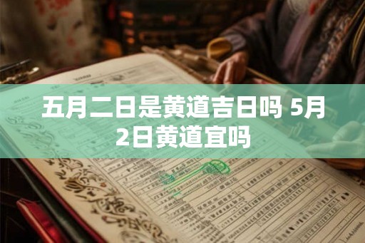 五月二日是黄道吉日吗 5月2日黄道宜吗