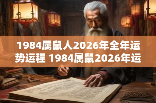 1984属鼠人2026年全年运势运程 1984属鼠2026年运势如何 1984属鼠人2026年全年运势运程 1984属鼠2026年运势如何