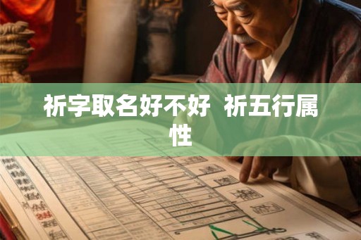 祈字取名好不好  祈五行属性