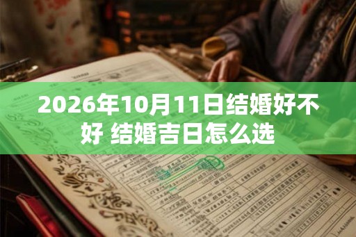 2026年10月11日结婚好不好 结婚吉日怎么选