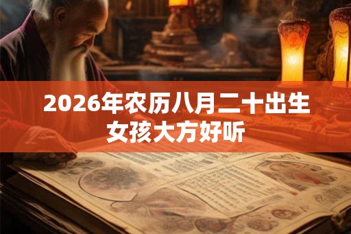 2026年农历八月二十出生女孩大方好听 2026年农历八月二十出生女孩大方好听
