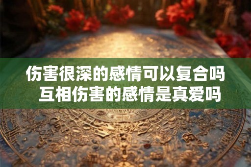 伤害很深的感情可以复合吗  互相伤害的感情是真爱吗