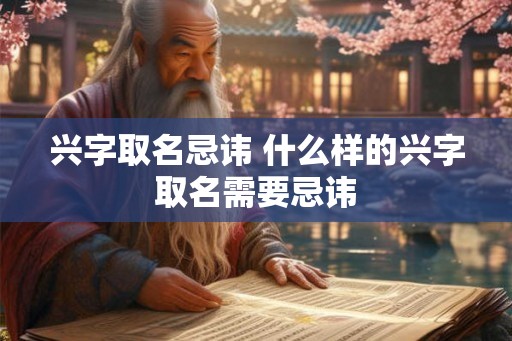 兴字取名忌讳 什么样的兴字取名需要忌讳