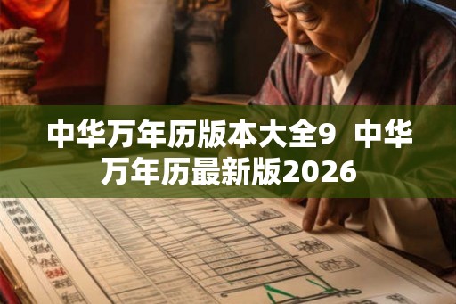 中华万年历版本大全9  中华万年历最新版2026