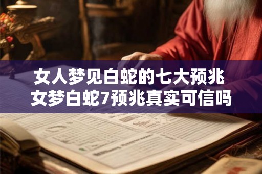 女人梦见白蛇的七大预兆 女梦白蛇7预兆真实可信吗