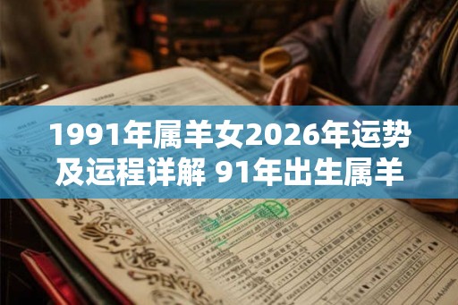 1991年属羊女2026年运势及运程详解 91年出生属羊人2026全年每月运势女性