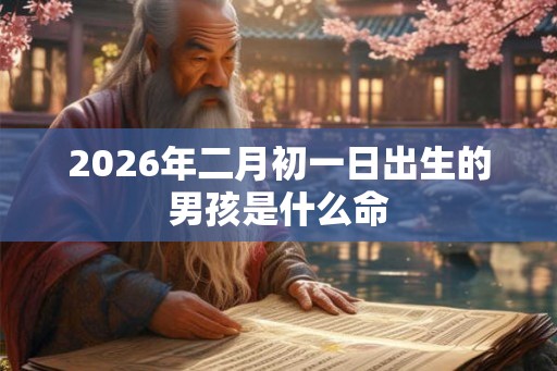 2026年二月初一日出生的男孩是什么命