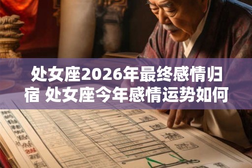 处女座2026年最终感情归宿 处女座今年感情运势如何 处女座2026年最终感情归宿 处女座今年感情运势如何
