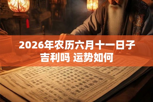 2026年农历六月十一日子吉利吗 运势如何 2026年农历六月十一日子吉利吗 运势如何