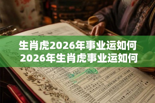 生肖虎2026年事业运如何 2026年生肖虎事业运如何