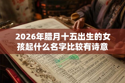 2026年腊月十五出生的女孩起什么名字比较有诗意