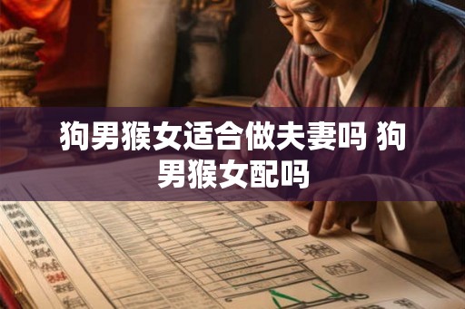 狗男猴女适合做夫妻吗 狗男猴女配吗