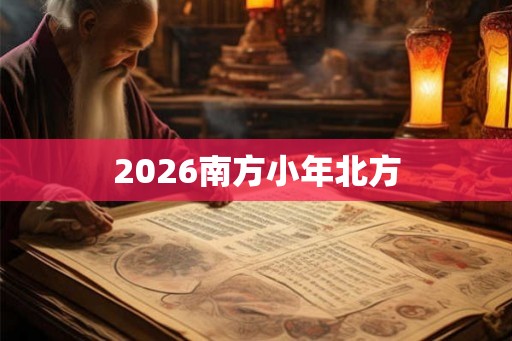 2026南方小年北方