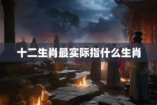 十二生肖最实际指什么生肖