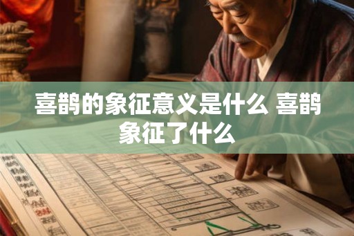 喜鹊的象征意义是什么 喜鹊象征了什么 喜鹊的象征意义是什么 喜鹊象征了什么