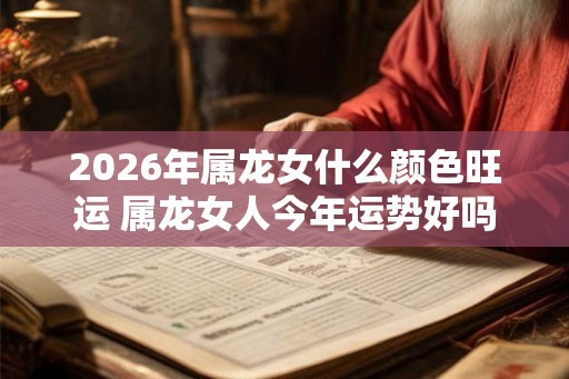 2026年属龙女什么颜色旺运 属龙女人今年运势好吗