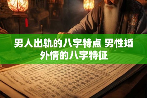 男人出轨的八字特点 男性婚外情的八字特征