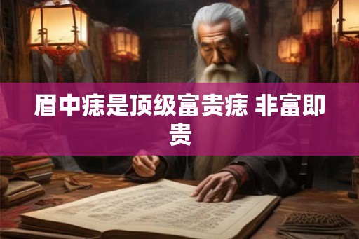 眉中痣是顶级富贵痣 非富即贵 眉中痣是顶级富贵痣 非富即贵